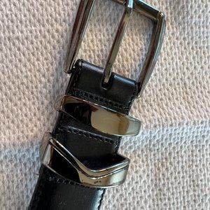 Mezlan Belt Size 36 Silver Hardware